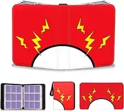 Trading Card Binder for Pokemon Tcg, LDOBL Pokemon Card Holder, Pokemon Card Book 9 Pocket Binder 900 Pockets, Pokemon Card Folder fit Sports, Yugioh, One Piece cards, PU Leather with a Secure Zipper