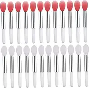 Ipetboom Set 24pcs Silicone Lip Brush Applicators for Women Lipstick Gloss Concealer
