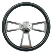 18" Polished 5 Hole Steering Wheel Gloss Carbon Fiber Wrap Peterbilt Kenworth