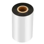 4.33"x984' Wax Thermal Transfer Ribbon, 1 Roll 1" Core Ink Out Ribbon, Black