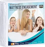 Utopia Bedding Zippered Mattress Encasement - Bed Bug Proof, Dust Mite Proof Mattress Cover - Waterproof Mattress Protector (King)