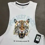 Men’s Size L Top Tank Under Armour Project Rock We Stay Hungry We Devour