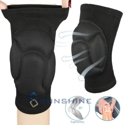 1/2PCS Sports Kneepad Unisex Elastic Knee Pads Support Fitness Gear Thick Sponge