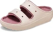 [Crocs] Unisex-Adult Classic Cozzzy Towel Sandals | Fuzzy Slippers Slide