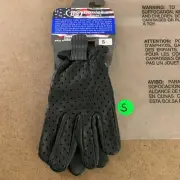 Daniel Smart Men's Size Small Black Perforated Police Style Gloves DS89PF NWT