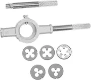 COHEALI 1 Set Precision Threading Tool Kit Coarse Fine Screw Tap Die Wrench Set with Efficient Threading for DIY Professional Use