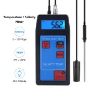 Salinity-8425 Portable Salinity/Temp Meter Online Replaceable Probe Aquarium New