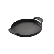 Weber Gourmet BBQ System Griddle Insert Porcelain-Enameled Cast Iron in Black