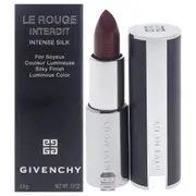 Le Rouge Interdit Intense Silk Lipstick - 339 Grenat Cendre by Givenchy for Women - 0.11 oz Lipstick (Refillable)