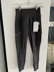 New NWT Athleta High Rise Metro Drifter Tight Leggings Size XSP Petite Gray