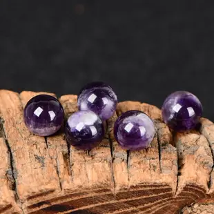 天然夢幻紫水晶散珠DIY水晶飾品配件手工串珠編織男女手鏈材料包