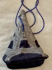 J Crew Crewcuts Kids Cotton Eiffel Tower Purse Crossbody Orig $65 NWT 9.75" H
