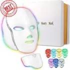 LED Face Mask – 7+1 Color Light Therapy, Skin Rejuvenation, Face & Neck Care