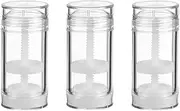 3PCS 30ml Round Deodorant Containers Lip Balm Tubes Twist up Deodorant Sticks Empty Clear Deodorant Bottle Plastic Deodorant Tubes