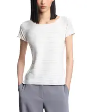 Emporio Armani Stretch Jersey Jacquard Top