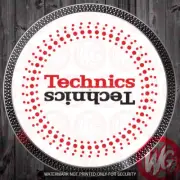 PAIR of DJ Turntable Slipmats 12 inch - TECHNICS SLIPMATS
