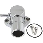 Aeroflow Billet Aluminium Swivel Thermostat Housing - Chrome Finish - Suit Ford Falcon EF-FG 6 Cyl, AF64-4036CH