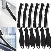 6 Pcs Hard Bristle Crevice Cleaning Brush - Thin Gap Cleaning Tool for Kitchen, Bathroom, Toilet, Bathtub, Sink, Windows, and Grout | Small Cleaning Brush for Tight Spaces and Household Use