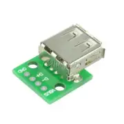 5PCS USB Female Port Connector Breakout Board 5V Power 2.54mm Header for Arduino