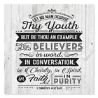 Let No Man Despise, Timothy Scripture Rustic Looking Faith Wood B3-12120062037