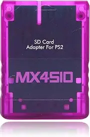 PS2 MX4SIO TF Card Adapter, PS2 MX4SIO SIO2SD SD Card Reader Adapter Memory Card Adapter Hand Made Stable Replacement Memory Card Reader for PS2 Fat Console(Purple)