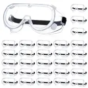 Yunsailing 30 Pack Protective Safety Goggles Clear Lab Over Glasses Anti Fog ...