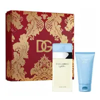 在飛比找PChome24h購物優惠-DOLCE & GABBANA淺藍女性淡香水聖誕禮盒