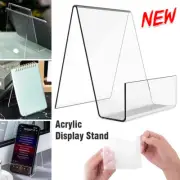 AU 1/10 Book Shoe Phone Tablet Acrylic Display Stand for Cookbook Holder A+
