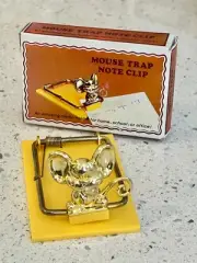 Vintage Mouse Trap Note Clip Memo Holder in Original Box - Hong Kong - Free Ship