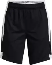 New Under Armour Girls' Baseline 6" Basketball Shorts Black/White Size XS