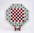 15'' Marble Octagon Chess Table Top with Inlay Art Coffee Table for Home c19