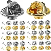 [CIMAXIC] 80 Piece Butterfly Clutch Pins Kit Metal Tie Tacks Pin Backs Badges for Spur Butterfly Hat Craft Jewelry Projects