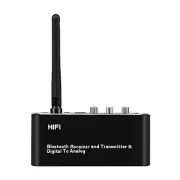 Audio Receiver Digital To Analog Converter Bluetooth Optical RCA 3.5mm Adapter