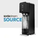 ◤限量加贈盒裝鋼瓶◢ 英國 SodaStream SOURCE氣泡水機 -黑色 全新自動扣瓶裝置，三階段氣泡含量指示