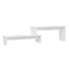 Tv Cabinet White 180X30x43 Cm Engineered Wood Fur,Wood TV Stands & Entertainment