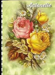 Password /Web Address Book Rose Bouquet