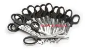 12 EMT Shears Scissors 7.25" Black Bandage Paramedic