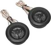 Bewinner 2Pcs 120W 4ohm Car Dome Speaker Tweeter, High Performance Mini Dome Tweeter Speakers for Car Audio System, Car Speakers with Stickers, Stereo Car Loudspeaker
