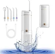 Olasom Water Flossers for Teeth - Over 320ML Water Teeth Cleaner Picks, 5 Modes, Portable Design and Type C Rechargeable, IPX7 Waterproof Oral Irrigator
