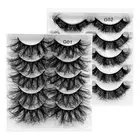 Pairs Handmade Wispy Fuffy Lashes Volume Dramatic False Eyelashes 8D Faux Mink