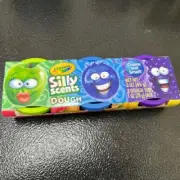 CRAYOLA SILLY SCENTS DOUGH LOT OF 3 PACKS, 9 TUBS OF 3 OZ EACH TOTAL BRAND NEW.