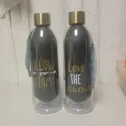 Design Concepts Double Wall Bottles 23oz Follow Your Dreams/Love The Journey (B2