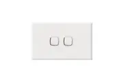 Hpm Excel 2 Gang Horizontal Wall Switch