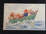 Vintage Margaret Tempest Postcard The Boat Load Great Britain EXCELLENT