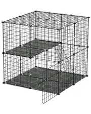 Fresh Fab Finds 2-Tier Cat Cage with Detachable Crate & Ladder