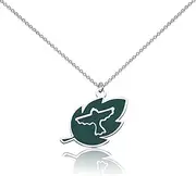 [WUSUANED] Green Leaf Necklace Movie Inspired Jewelry Cartoon Movie Fans Gift Insect Lover Gift