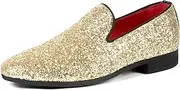 [ALLY UNION MAKE FORCE] Mens Loafers Dress Slip on Party Wedding Penny Smoking Shoes