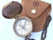 Brass Pocket Compass, Engravable Compass, Eagle Scouts Gifts, Camping Compass, Hiking Compass, Wedding Gifts
