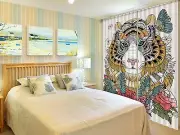 3D Tiger 46 Blockout Photo Curtain Printing Curtains Drapes Fabric Window AU