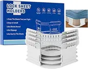 Bed Sheet Holders, Bed Sheet Fasteners, Heavy Duty Lock Sheet Holders with Clear Fixing Straps and Side Panels, Lock Sheet Holders for All Mattresses